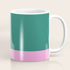 Color Block in Green and Orange Coffee Mug Gallery Image 1