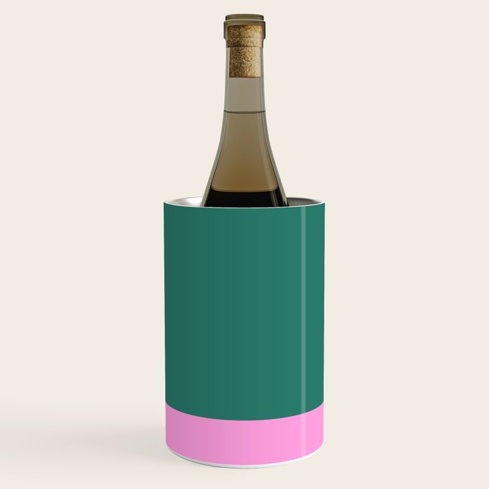 Color Block in Green and Orange Wine Chiller Gallery Image 1