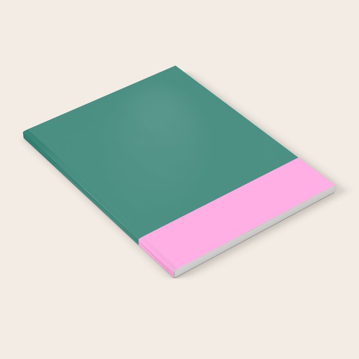 Color Block in Green and Orange Notebook Gallery Image 1