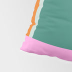 Color Block in Green and Orange Pillow Sham Gallery Image 4