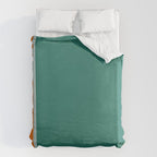 Color Block in Green and Orange Duvet Cover Gallery Image 6