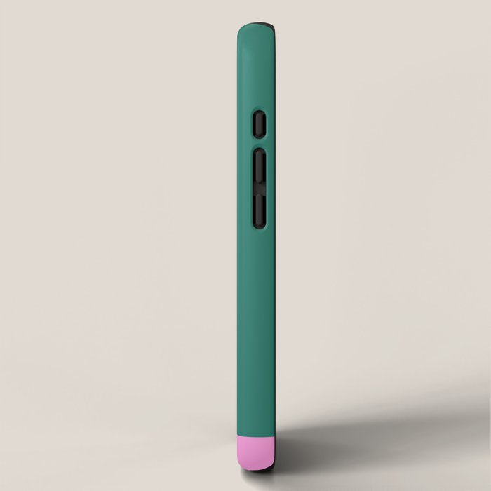 Color Block in Green and Orange iPhone Case Gallery Image 2