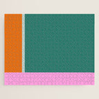 Color Block in Green and Orange Jigsaw Puzzle Gallery Image 1
