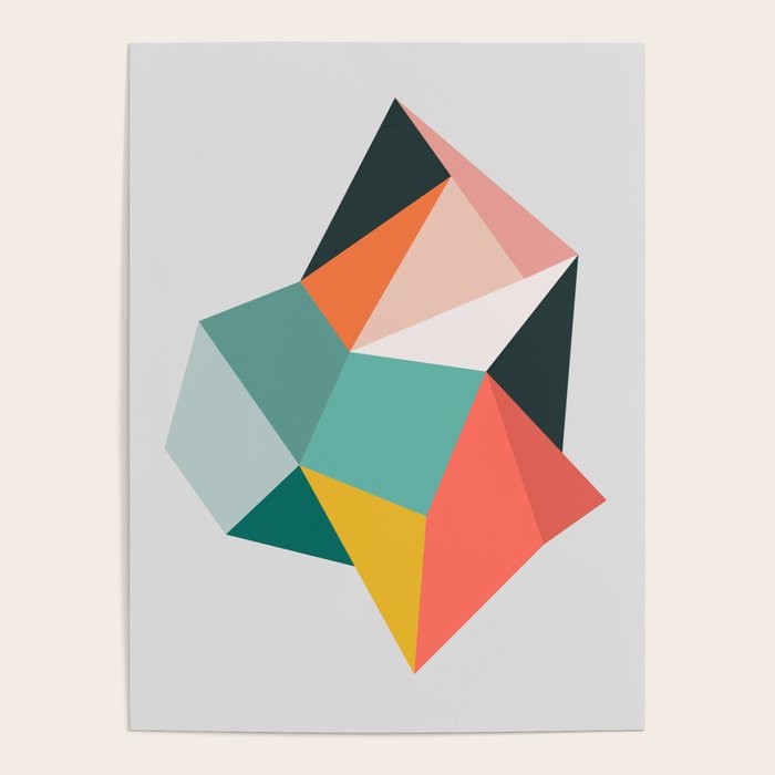 Modern Geometric 76A Poster Gallery Image 1