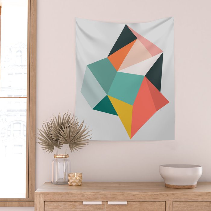 Modern Geometric 76A Wall Tapestry Gallery Image 2