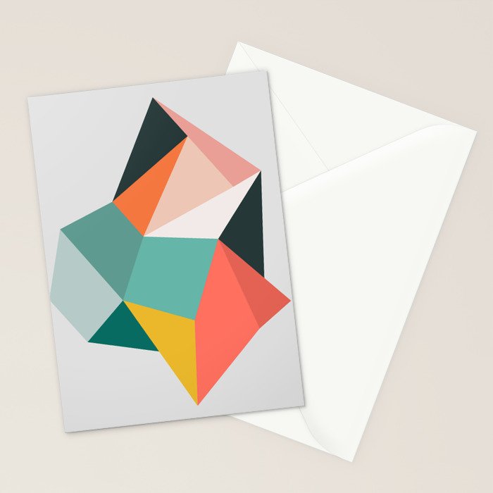 Modern Geometric 76A Stationery Card Gallery Image 2
