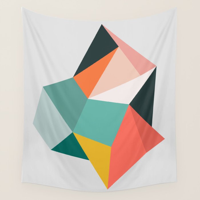 Modern Geometric 76A Wall Tapestry Gallery Image 4