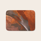 Rust and Metal Japandi Art Bath Mat Gallery Image 1