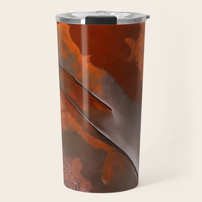 Rust and Metal Japandi Art Travel Mug Gallery Image 1