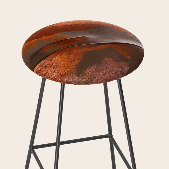 Rust and Metal Japandi Art Stool Gallery Image 2