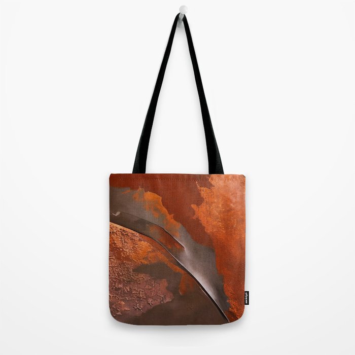 Rust and Metal Japandi Art Tote Bag Gallery Image 2