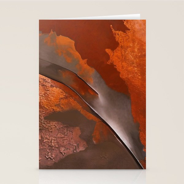 Rust and Metal Japandi Art Stationery Card Gallery Image 2