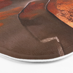 Rust and Metal Japandi Art Bath Mat Gallery Image 3