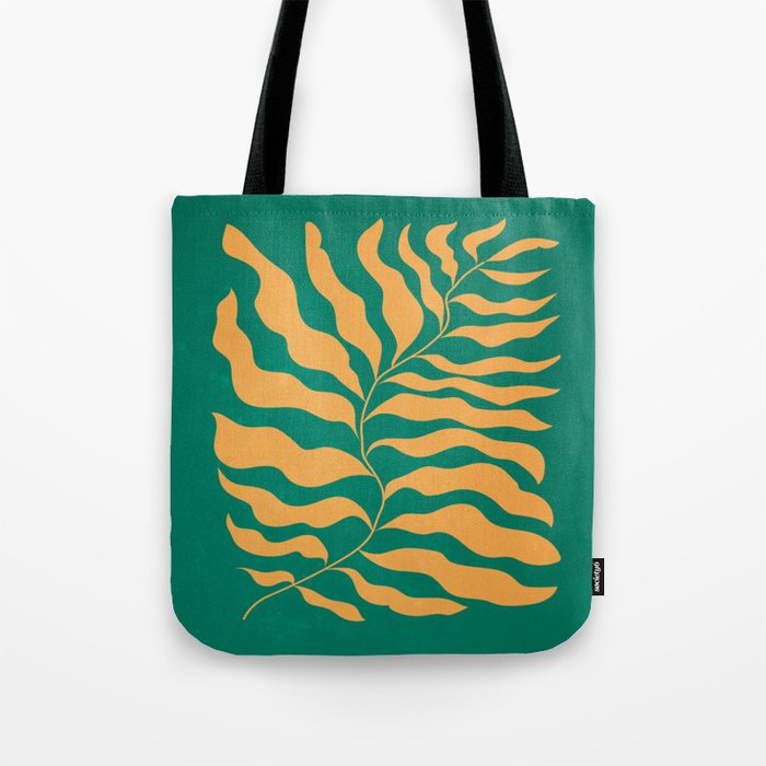 JAZZ FERNS 02 | Tropical Green & Casablanca Matisse Edition Tote Bag Gallery Image 1