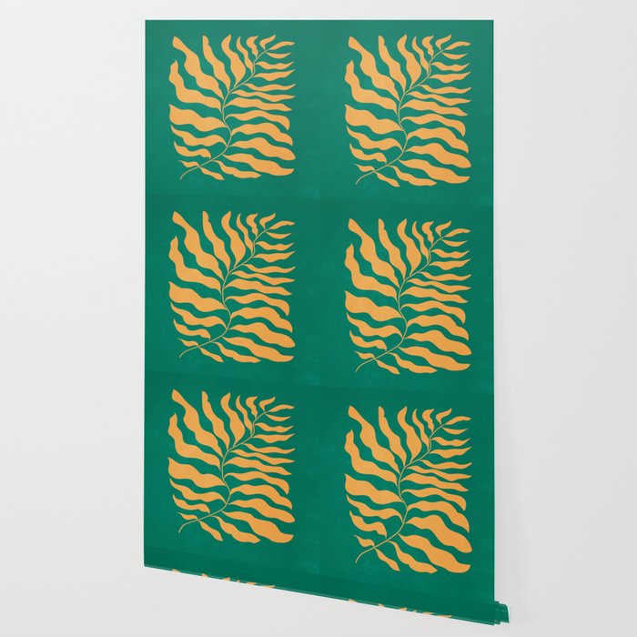 JAZZ FERNS 02 | Tropical Green & Casablanca Matisse Edition Wallpaper Gallery Image 2