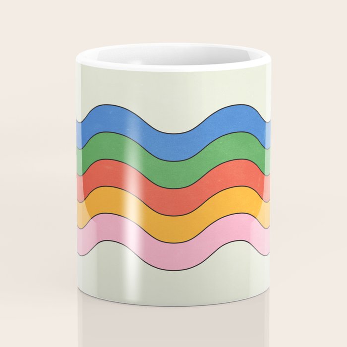 Retro Candy Waves Coffee Mug Gallery Image 4
