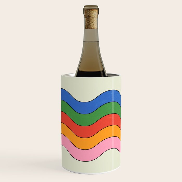 Retro Candy Waves Wine Chiller Gallery Image 2