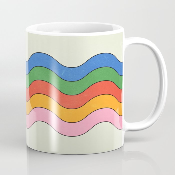 Retro Candy Waves Coffee Mug Gallery Image 1