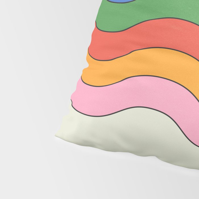 Retro Candy Waves Pillow Sham Gallery Image 4