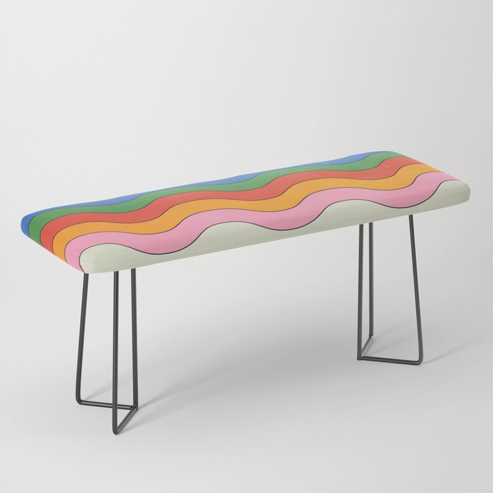 Retro Candy Waves Bench Gallery Image 1