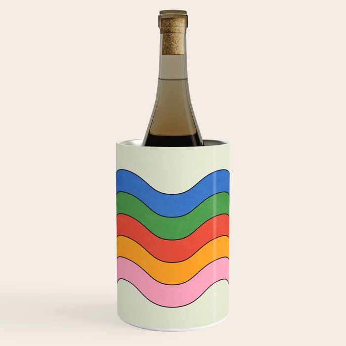 Retro Candy Waves Wine Chiller Gallery Image 1