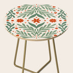 Branches and flowers -  red and green Side Table Gallery Image 2