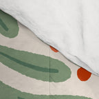 Branches and flowers -  red and green Comforter Gallery Image 4