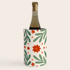 Branches and flowers -  red and green Wine Chiller Gallery Image 2