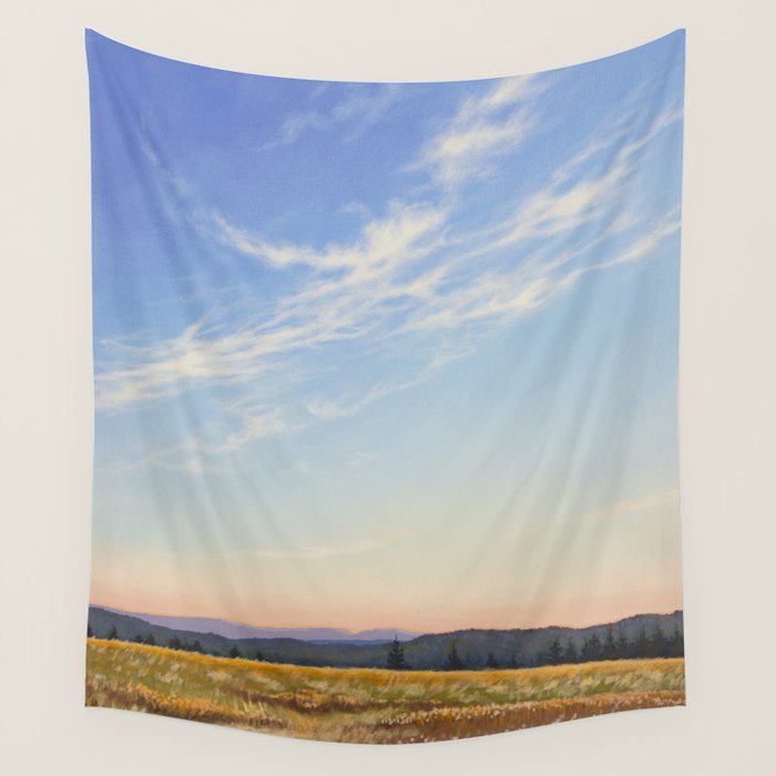 Peaceful Evening Sky Wall Tapestry Gallery Image 4