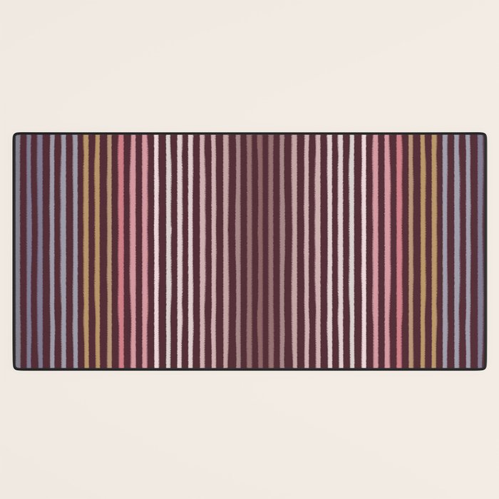 Painted Stripes Desk Mat Gallery Image 3