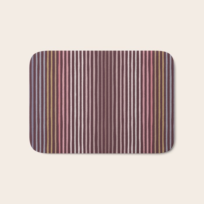 Painted Stripes Bath Mat Gallery Image 1