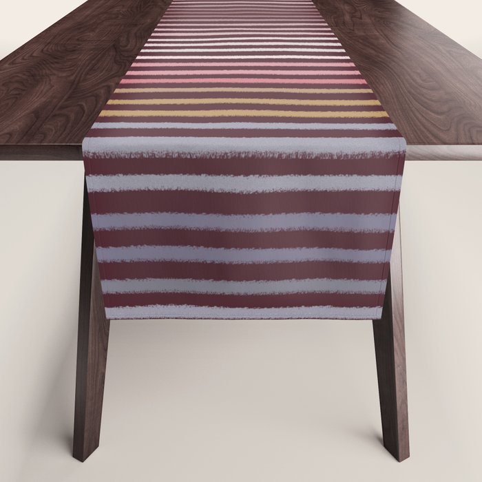 Painted Stripes Table Runner Gallery Image 1