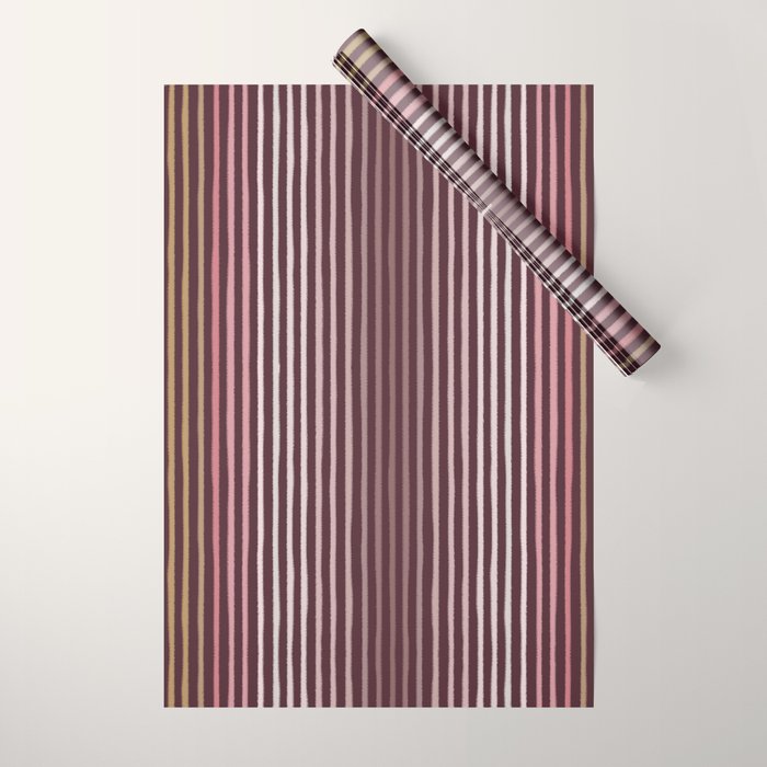 Painted Stripes Wrapping Paper Gallery Image 1