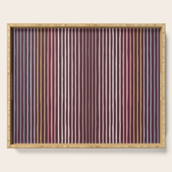 Painted Stripes Serving Tray Gallery Image 1