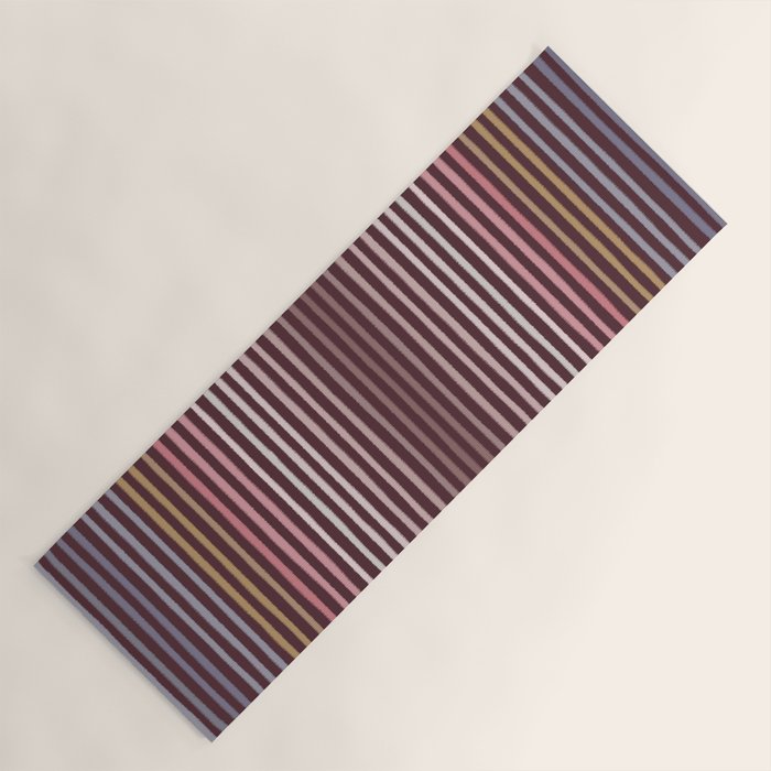 Painted Stripes Yoga Mat Gallery Image 1