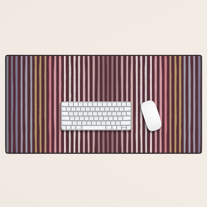 Painted Stripes Desk Mat Gallery Image 1