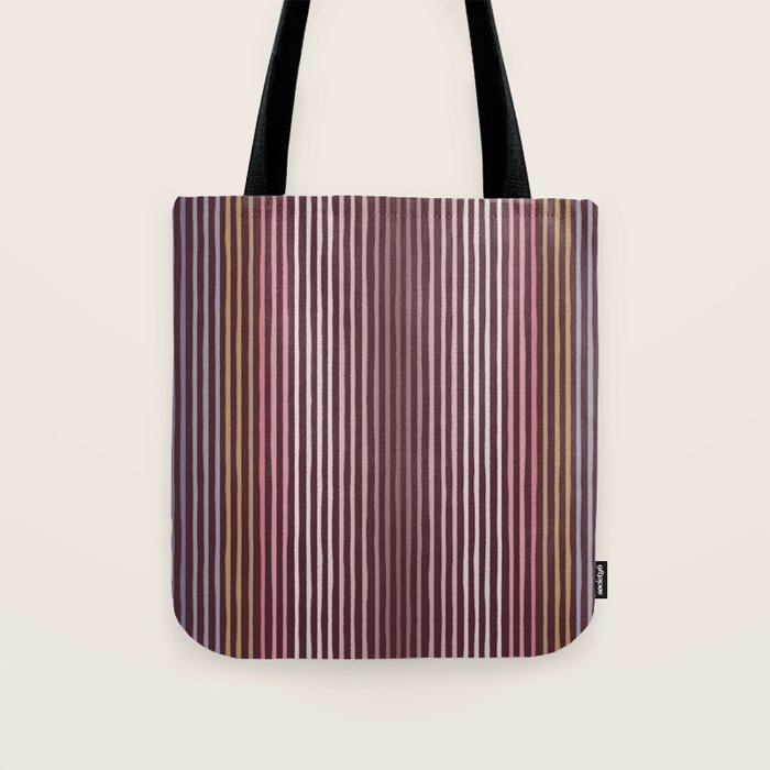 Painted Stripes Tote Bag Gallery Image 1