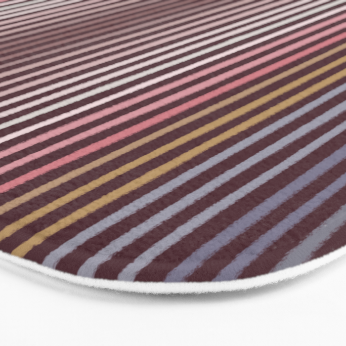 Painted Stripes Bath Mat Gallery Image 3
