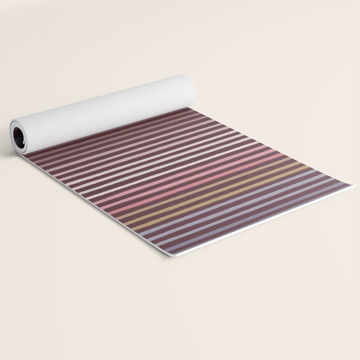 Painted Stripes Yoga Mat Gallery Image 2