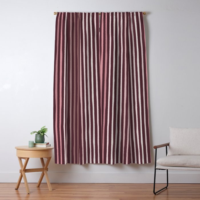 Painted Stripes Window Curtain Gallery Image 5