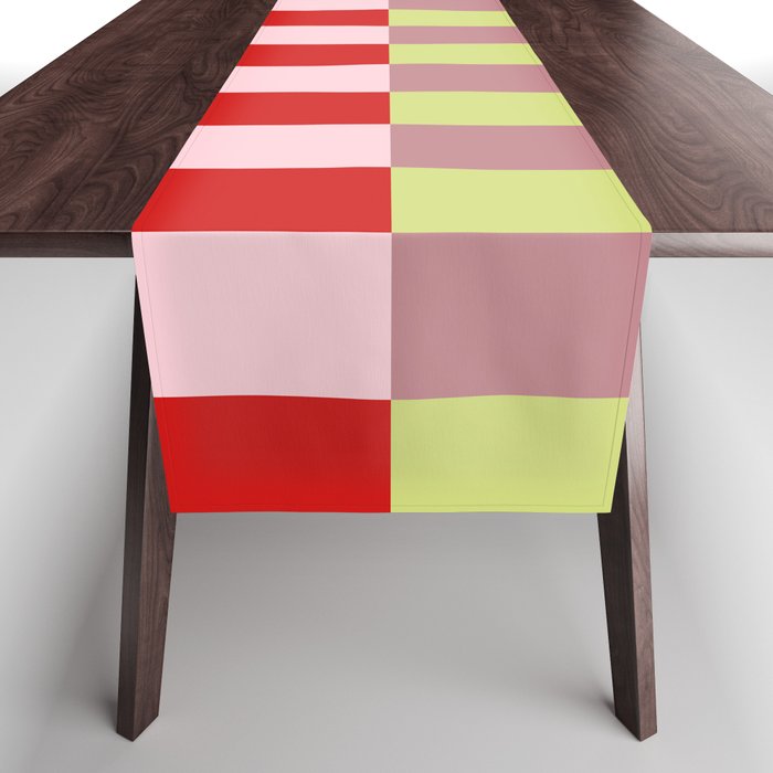 Bold colors stripes design Table Runner Gallery Image 1