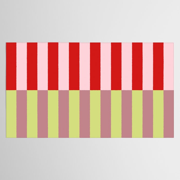 Bold colors stripes design Tablecloth Gallery Image 2