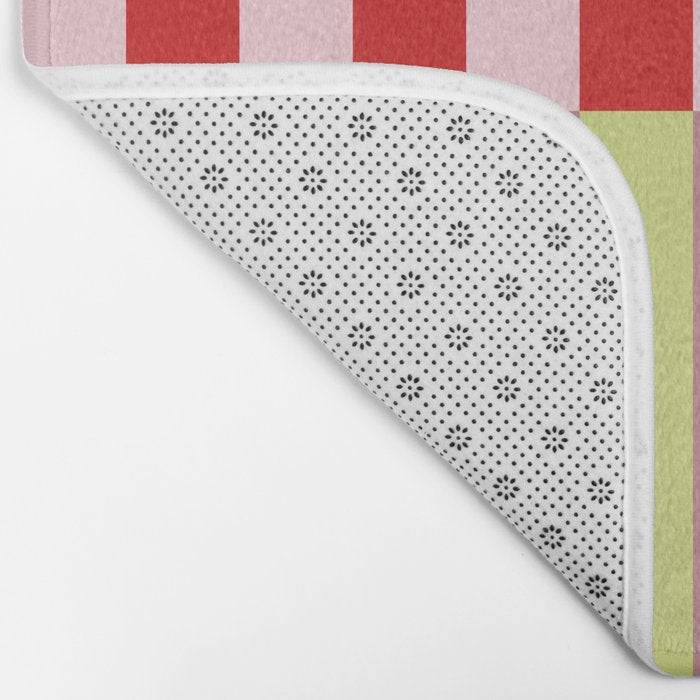 Bold colors stripes design Bath Mat Gallery Image 2
