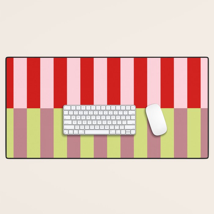 Bold colors stripes design Desk Mat Gallery Image 1
