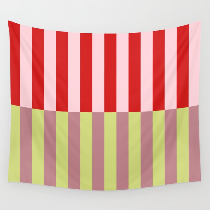 Bold colors stripes design Wall Tapestry Gallery Image 4