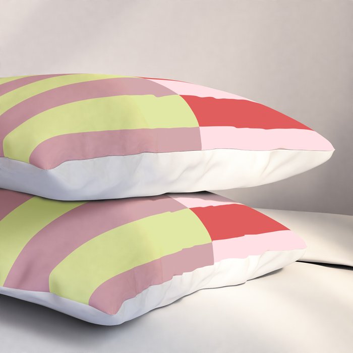 Bold colors stripes design Pillow Sham Gallery Image 3
