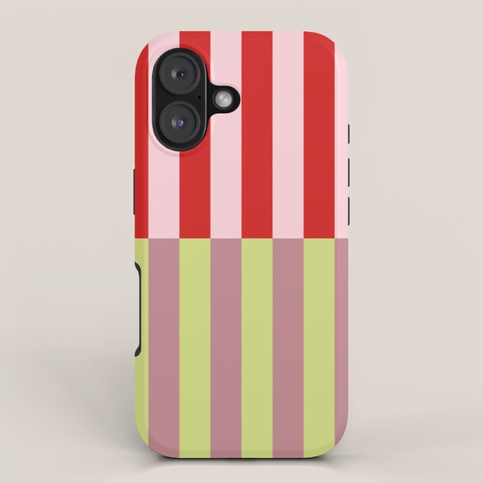 Bold colors stripes design iPhone Case