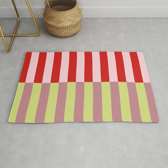 Bold colors stripes design Rug Gallery Image 1