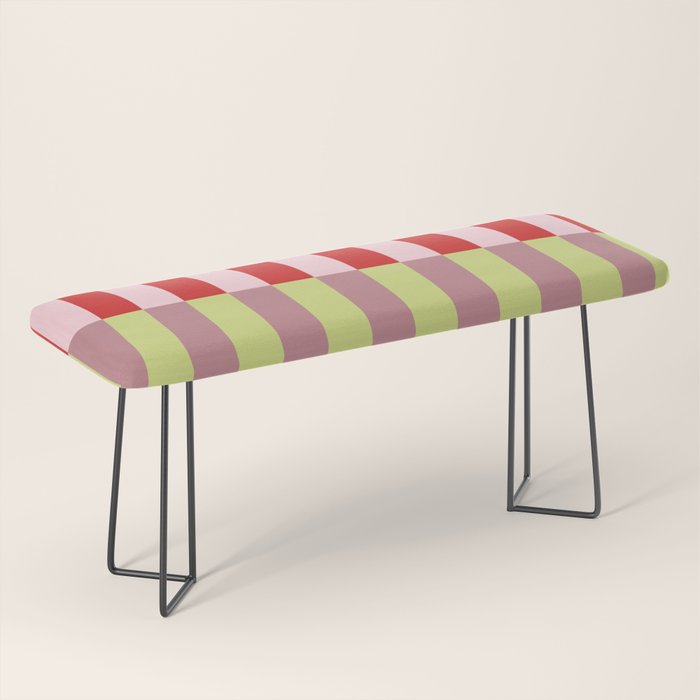 Bold colors stripes design Bench Gallery Image 1