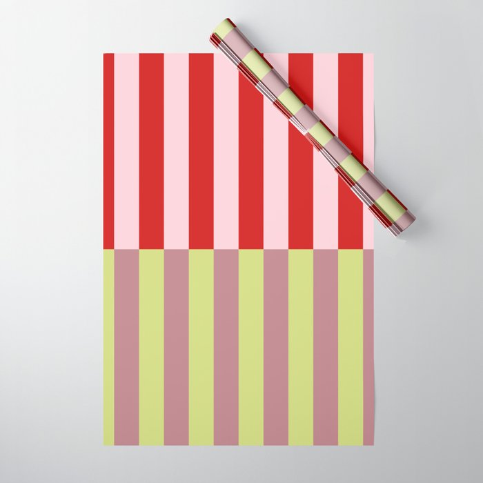 Bold colors stripes design Wrapping Paper Gallery Image 1